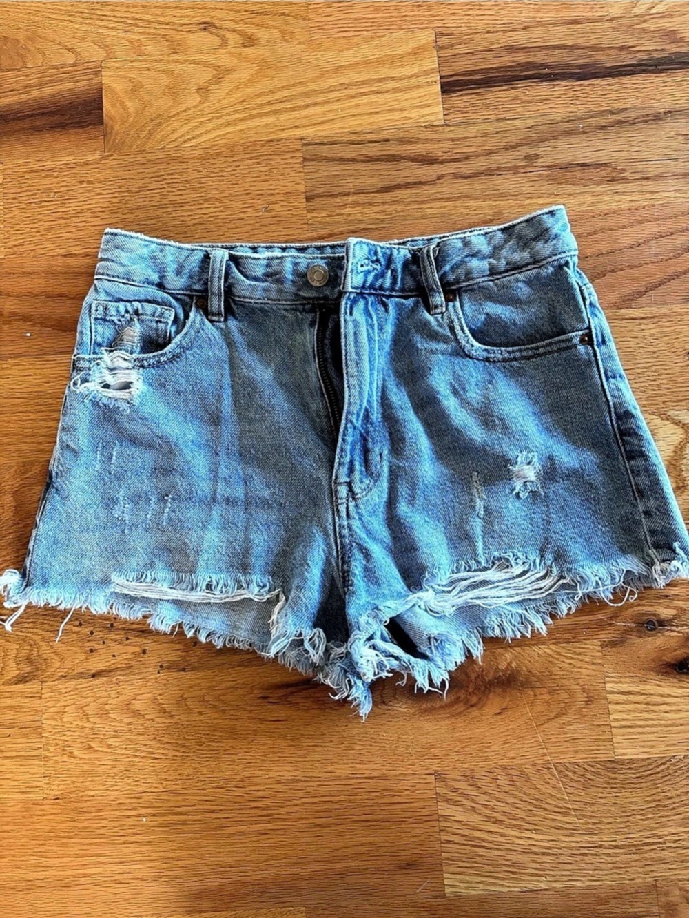 PacSun High Rise Festival Denim Shorts Waist 27